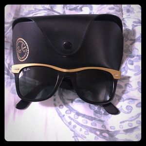 Ray ban gold sunglasses